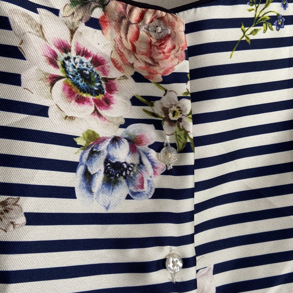 Pippa & Julie Striped + floral dress with crinoline - Picture 5 of 11